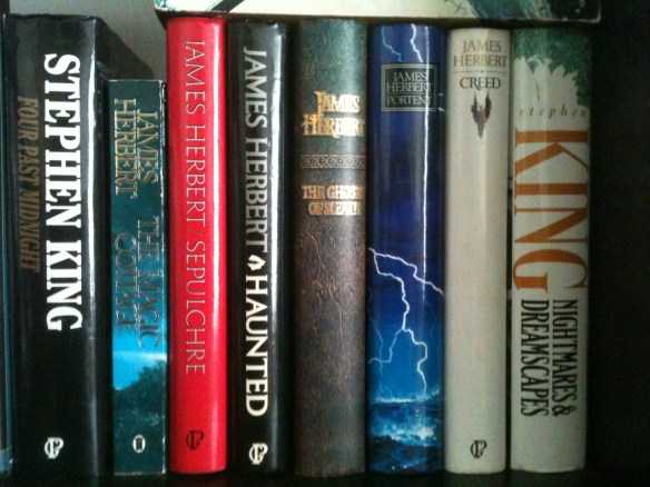 one of my bookshelves, earlier today